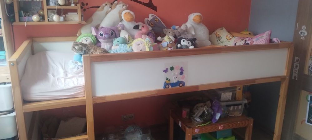 Łóżko piętrowe Ikea Kura