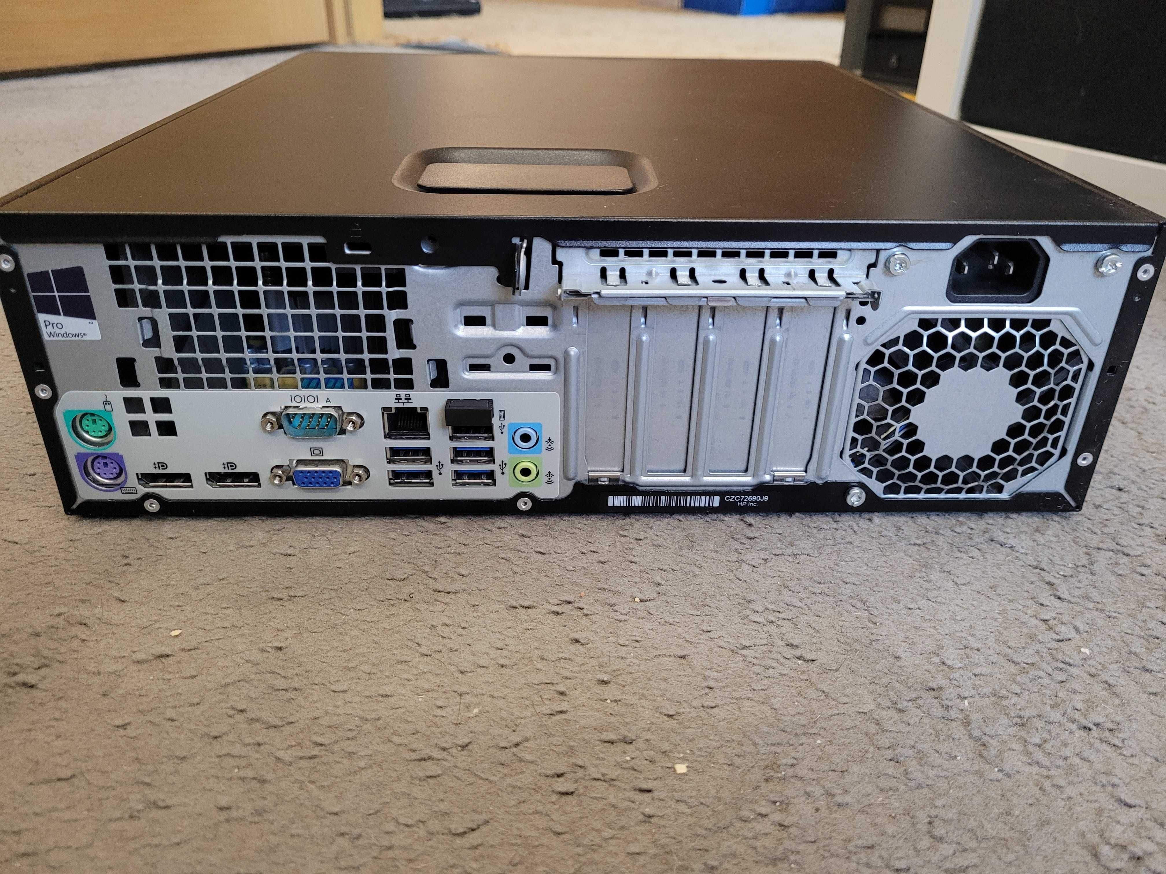 Komputer HP EliteDesk 705 G3 SFF kompletny zestaw do pracy i pogrania.