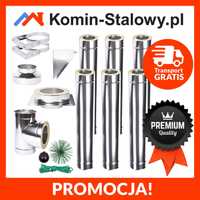 KOMIN Stalowy Izolowany Zewnętrzny Fi 180/240 6 m gr. 1 mm - Producent