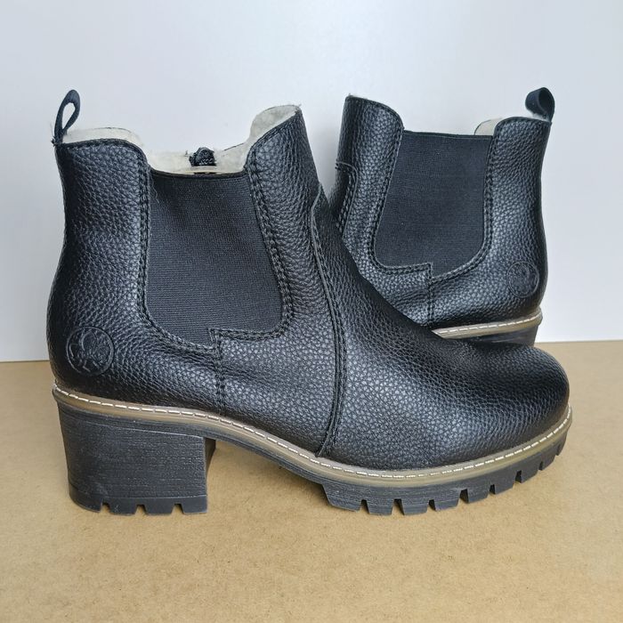 Rieker botki damskie ocieplane r. 41 jak nowe!