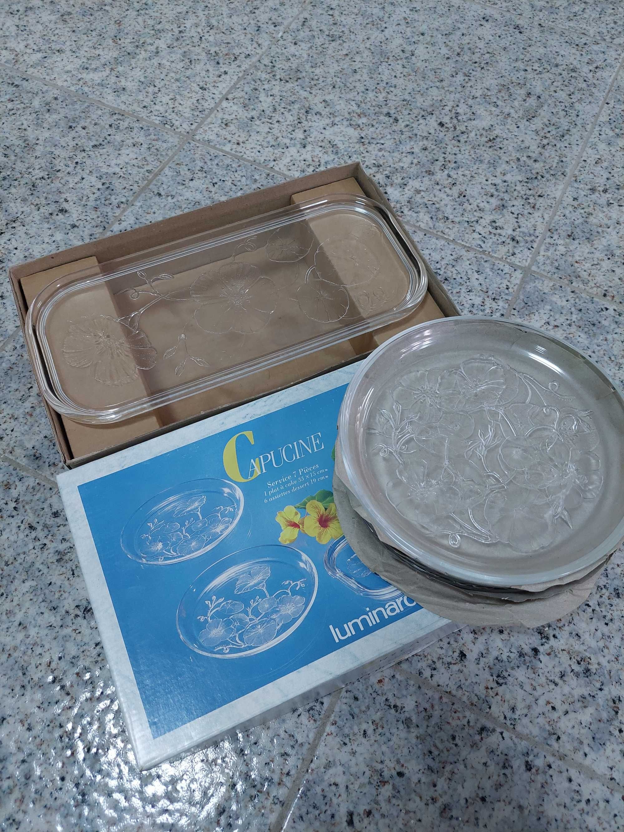 Vendo conjunto 7 peças luminarc capucine