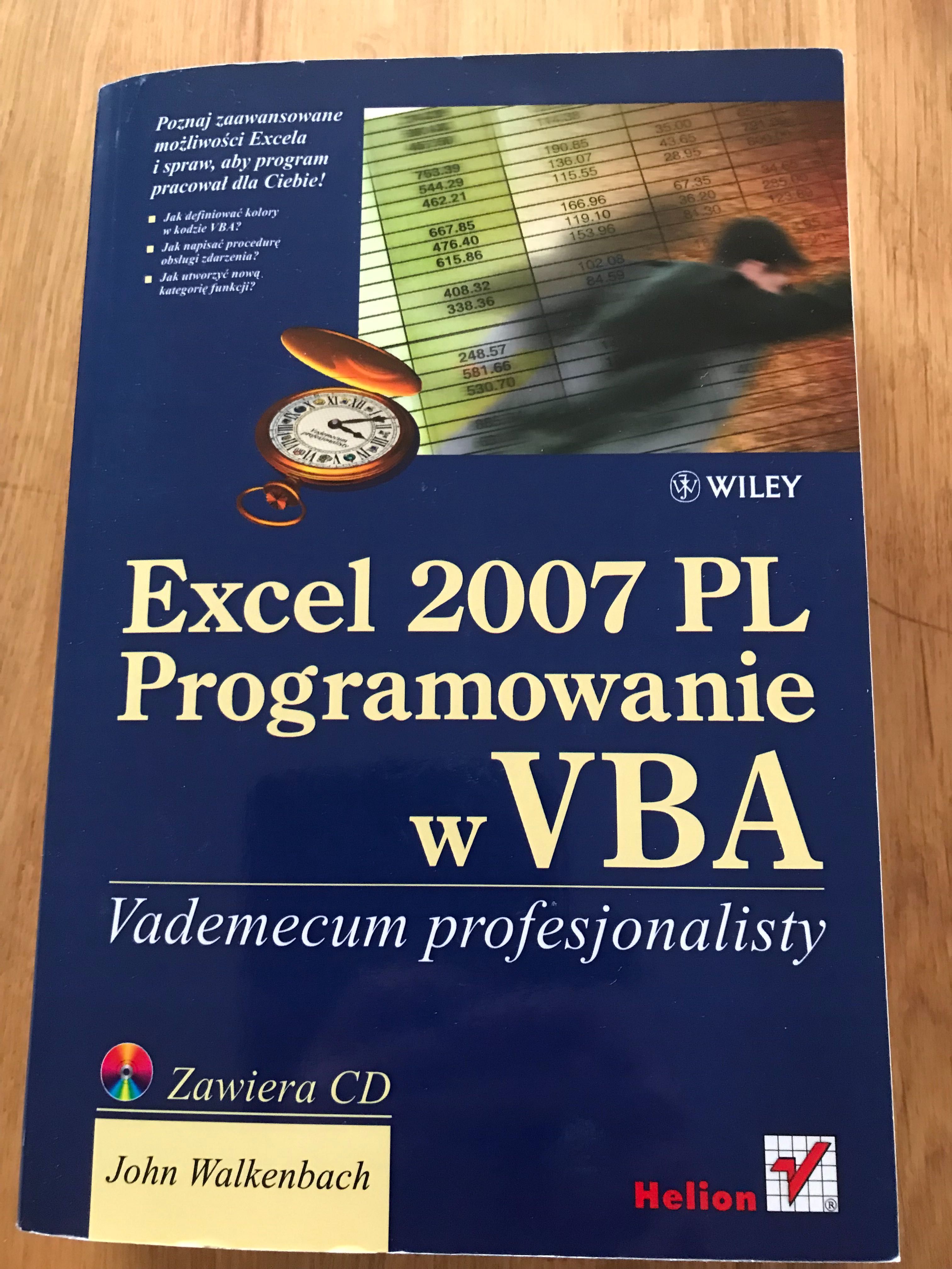 Excel 2007 programowanie w VBA