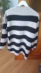 Sweter w czarno-białe paski Beloved L