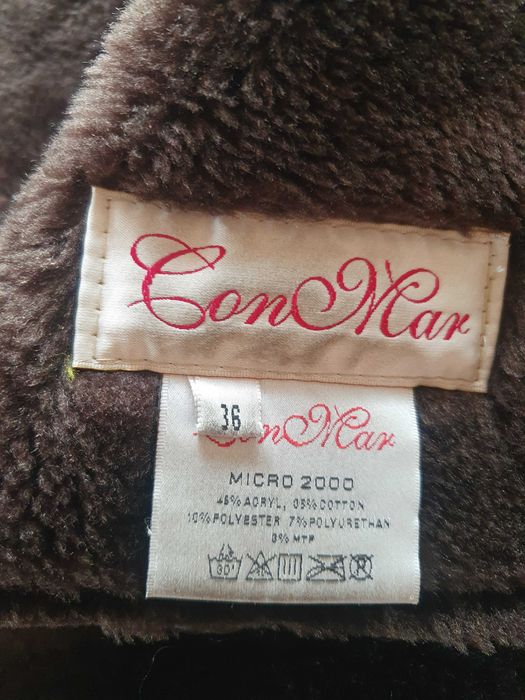 kożuch damski z kapturem 36