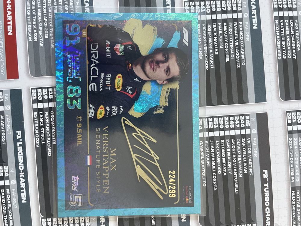 Max Verstappen sig style /299