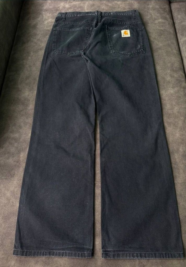 Штани джинси робочі Carhartt logo custom fit rap sk8 y2k