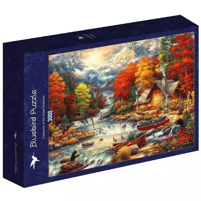 Puzzle 3000 Chatka w górach. Bluebird
