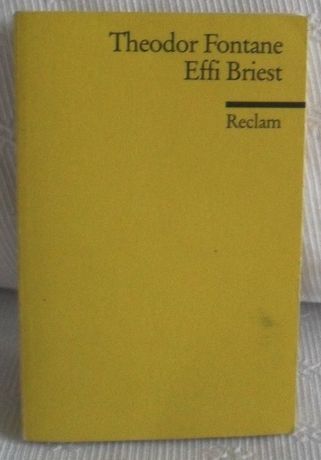 Livro em alemão, de Theodor Fontane, "Effie Briest"