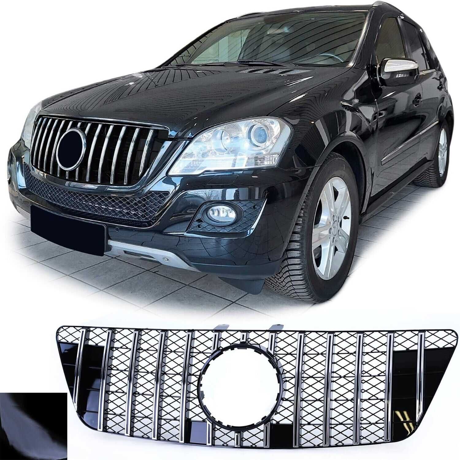 Grelha Panamericana com tela para Mercedes Classe M ML W164 08 a 11