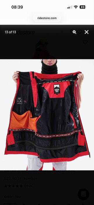 Kurtka snowboardowa montec doom M