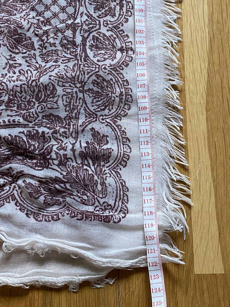 Duży lekki szalik ze wzorem ~240x132cm H&M