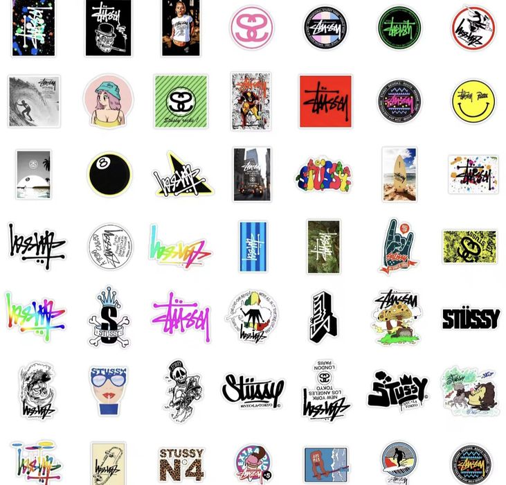 Naklejki stickers stussy 50szt.