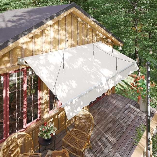 Toldo Bege 200x250 Pelo Jardim