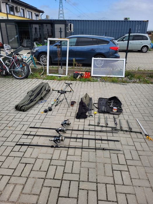 Kompletny sprzęt karpiowy