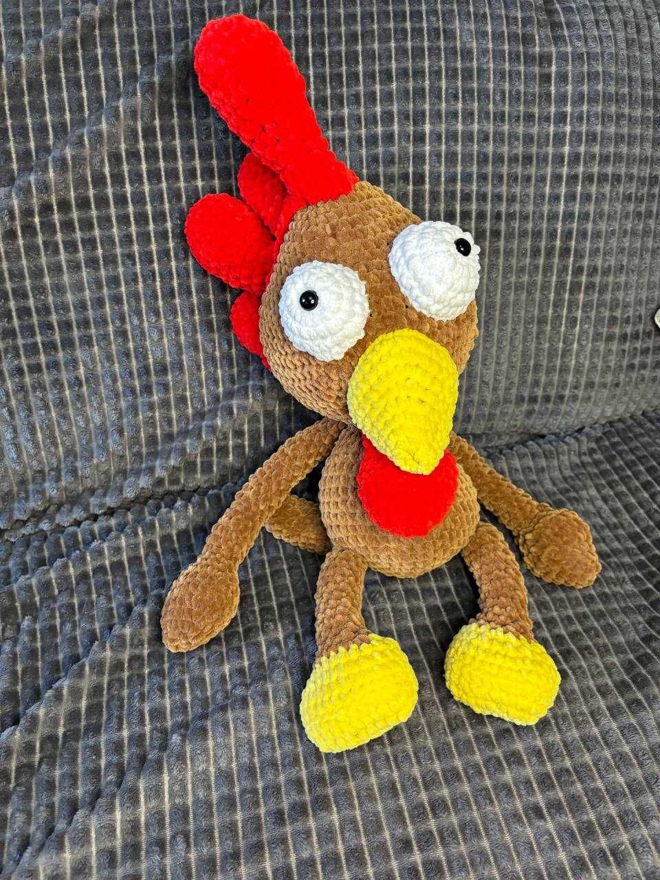 Мягкая игрушка ручной работы петух Морхухн Moorhuhn
