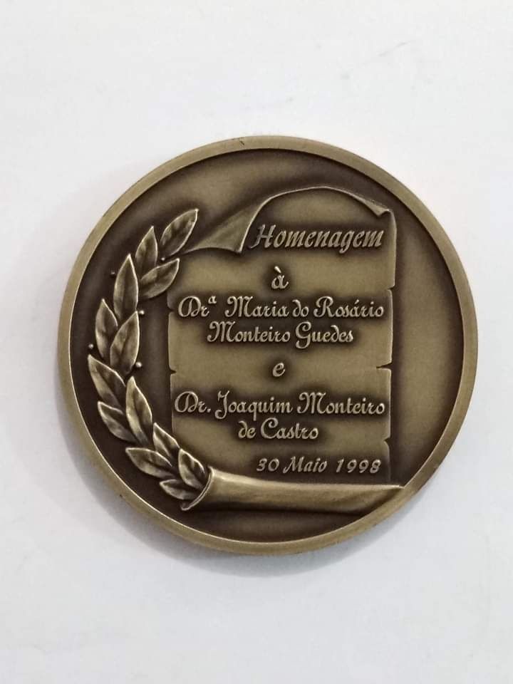 Medalha - 14ª Confraternização antigos alunos Esc. Ind. Com. Guimarães