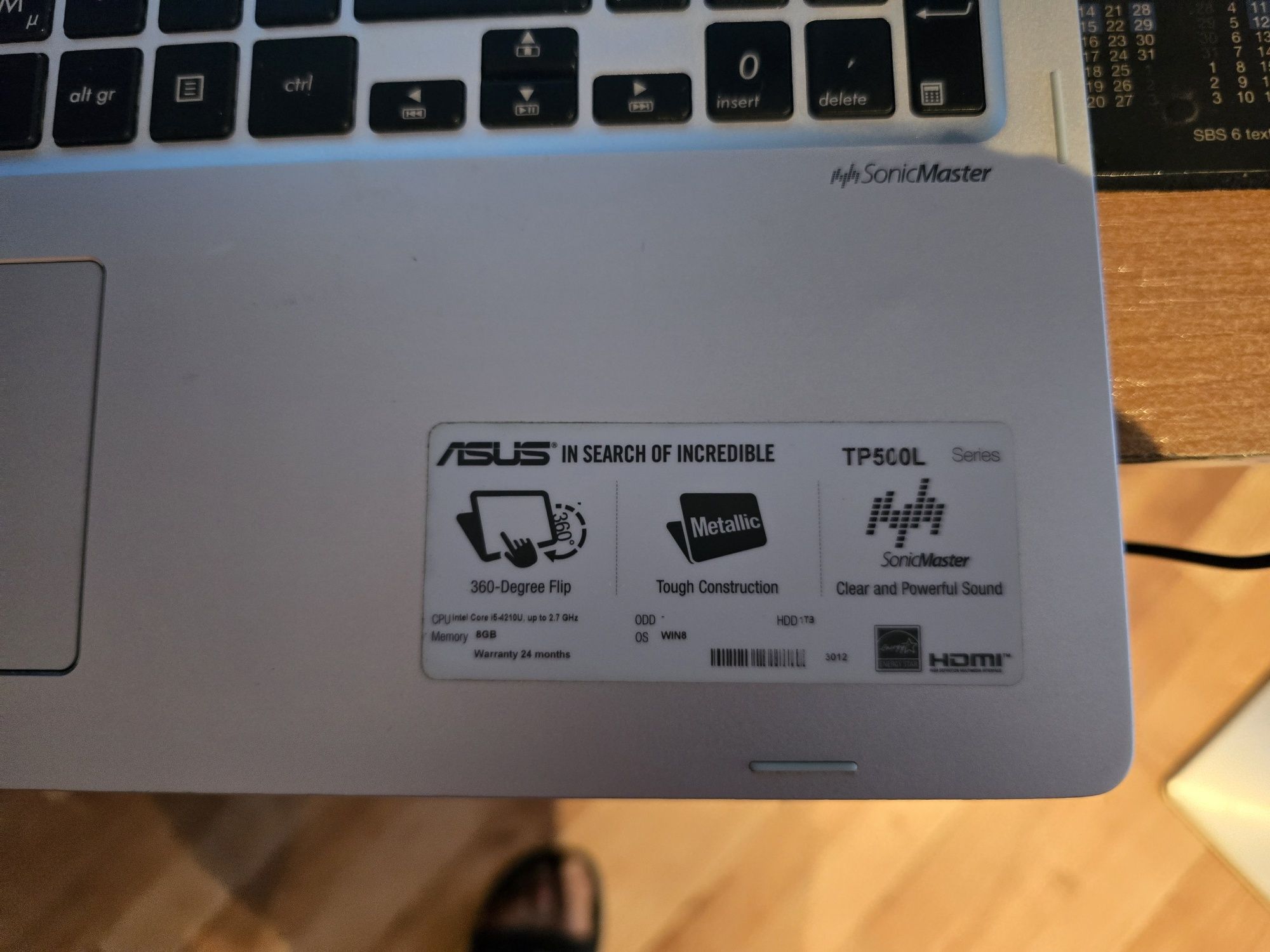 Laptop Tablet Asus TP500L
