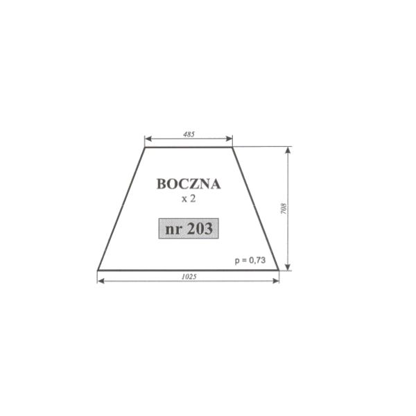 Szyba boczna prawa i lewa Zetor 5011, 6011, 6045, 7011, 7045, ACX171i
