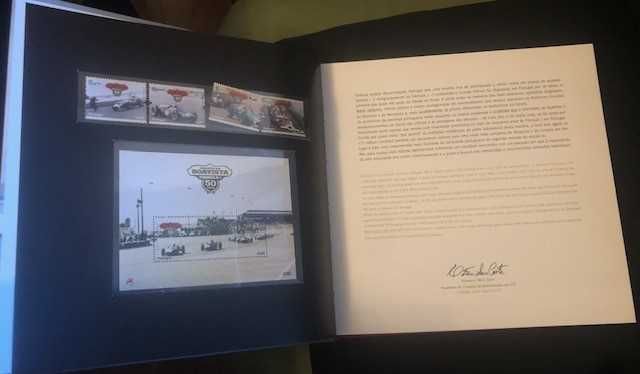 Livro dos CTT "50 Anos da Fórmula 1 em Portugal", de Francisco Santos