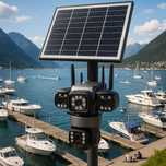 Câmara Vigilância Energia Solar - 4G - 3 Lentes - Nova!!
