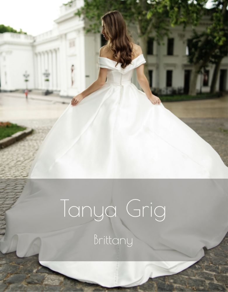 Suknia ślubna Tanya Grig, kolor ivory, 38 rr