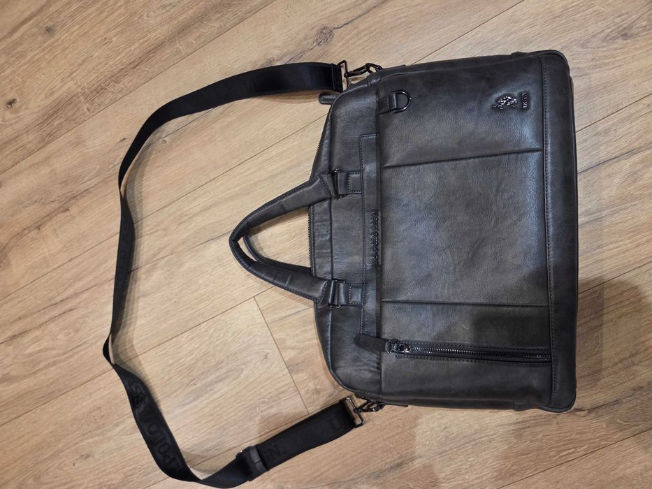 U.S. Polo Assn torba na laptop skórzana stan idealny