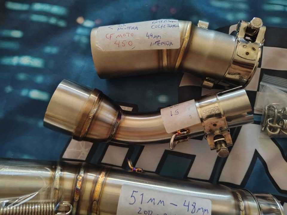 Tubos redutores de escape curva p moto varios modelos e diametros etc