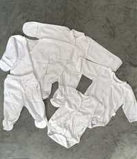Новый белый комплект одежды для новорожденных