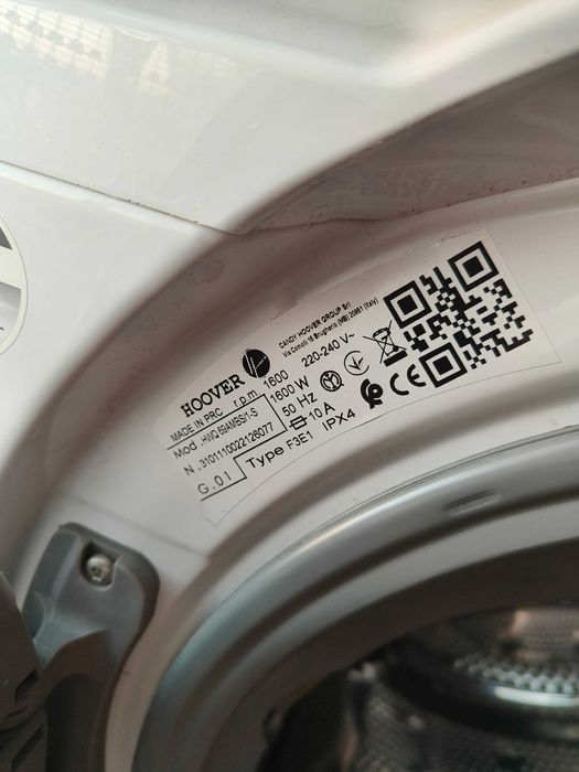 Máquina de lavar roupa Hoover