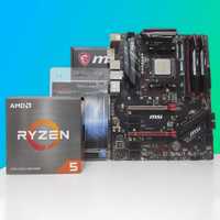 Комплект Ryzen 5 5600+RAM 32gb 3600mhz+MSI b450 Gaming Plus Max