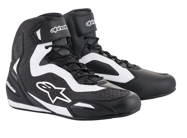 ALPINESTARS FASTER 3 RIDEKNIT black/white buty motocyklowe krótkie