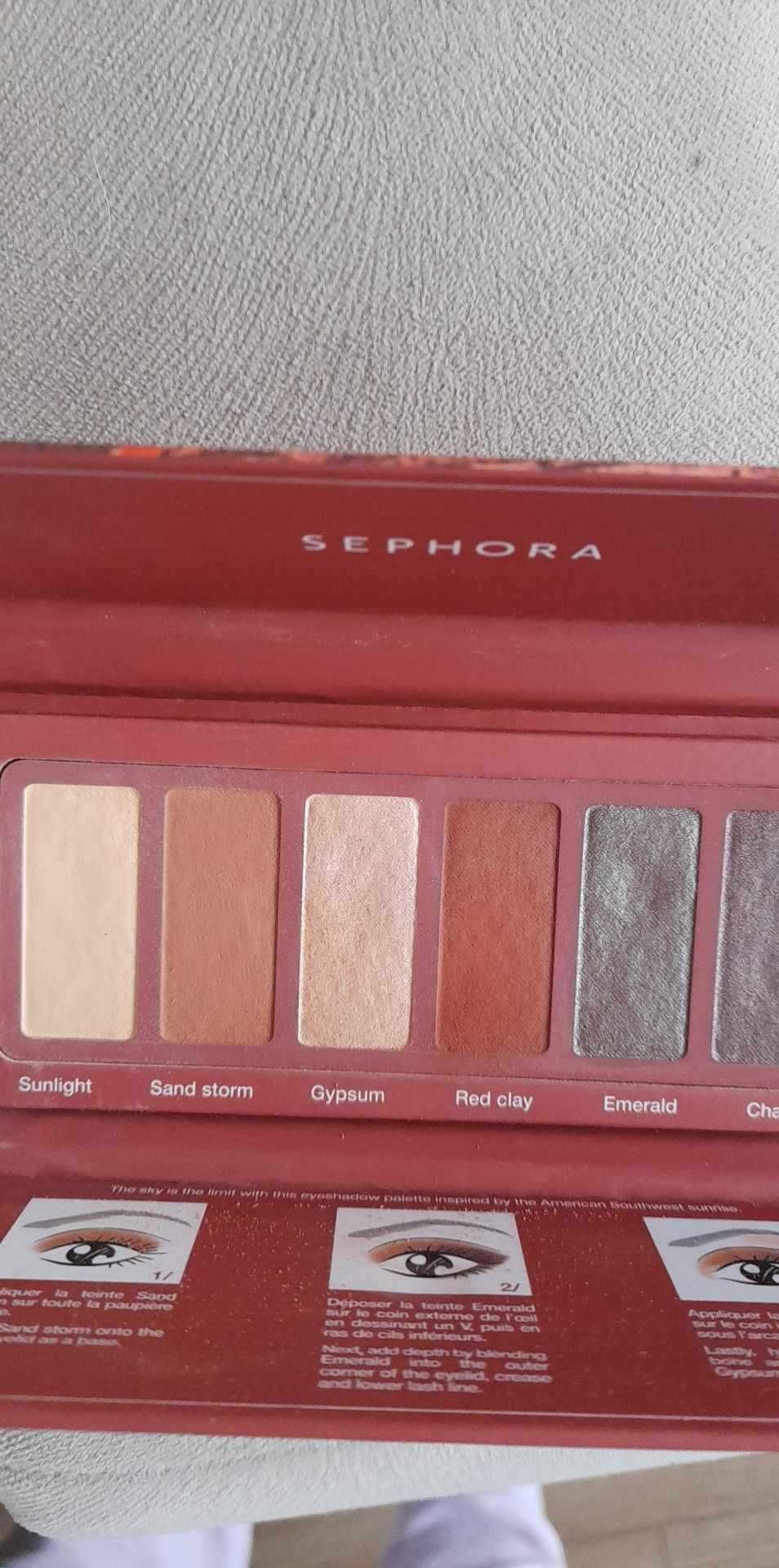 cienie po powiek SEPHORA brązy srebrny paleta paletka cieni