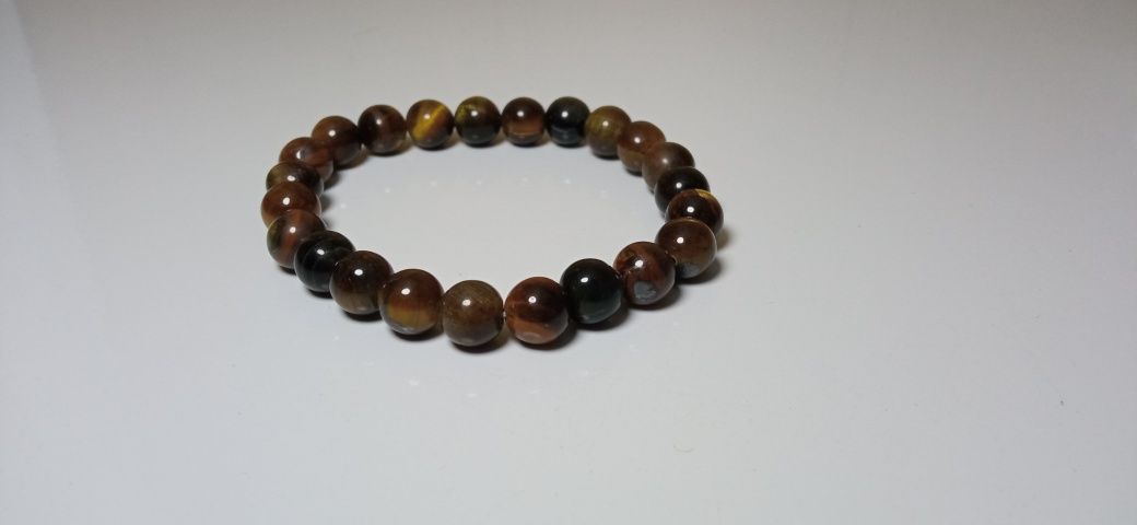 Браслет на руку из камней  Tiger eye Carnelian Amethyst Тигриный глаз