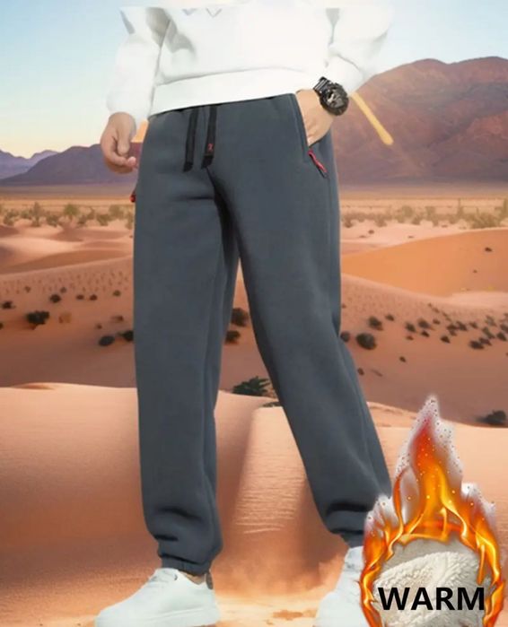 Spodnie Męskie Zimowe z Podszewką Polarową Dwustronne