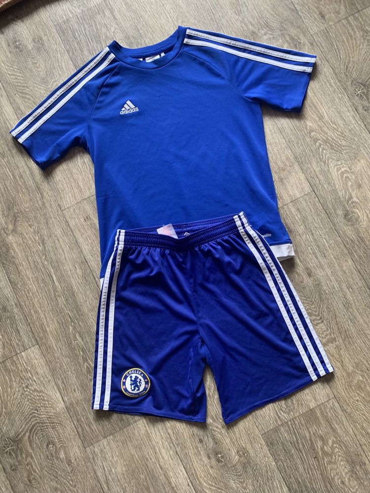 Спортивні шорти Adidas на 11-12 р.152 футболка адідас