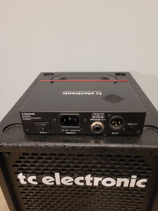Wzmacniacz i kolumna basowa TC Electronic BAM200 i BC208