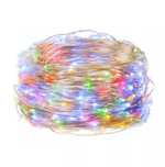 Lampki drucik druciki 100 led na baterie multikolor 3x aa