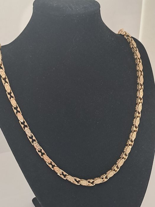 Złoty łańcuszek splot CARTIER 585