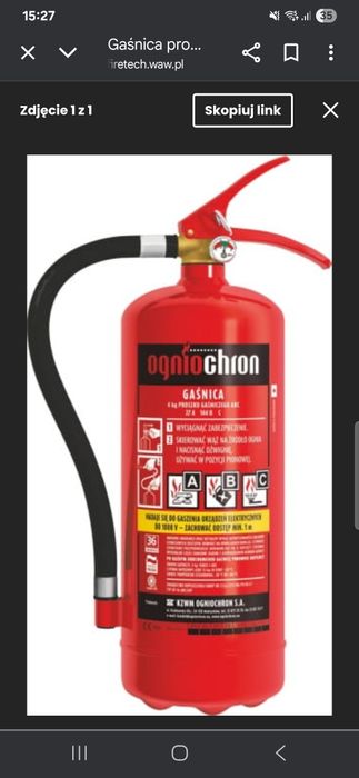 Gasnica abc 6kg nowa