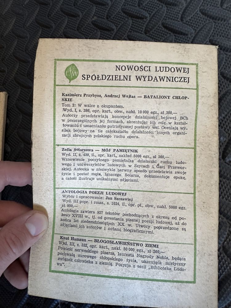 Stary biuletyn polityczny zjednoczone stronnictwo ludowe 1983 r 1986 r