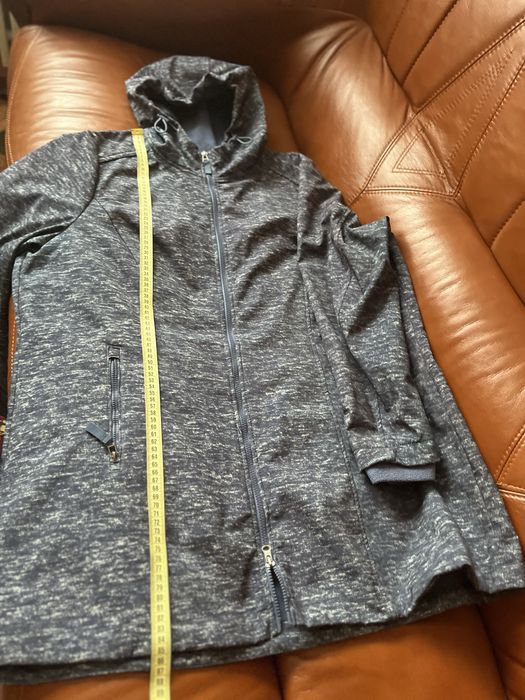 Куртка Ветровка на флисе Батал ПОГ 68 см