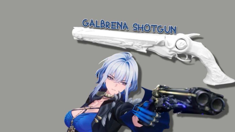 Wuthering Waves (WUWA) Galbrena Shotgun pistol - cosplay / prop arma