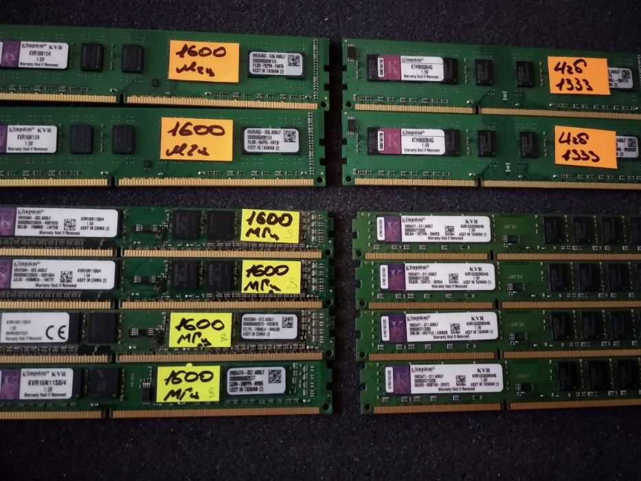 Оперативная память для ПК 4гб DDR3 - 1333 / 1600 МГц PC3