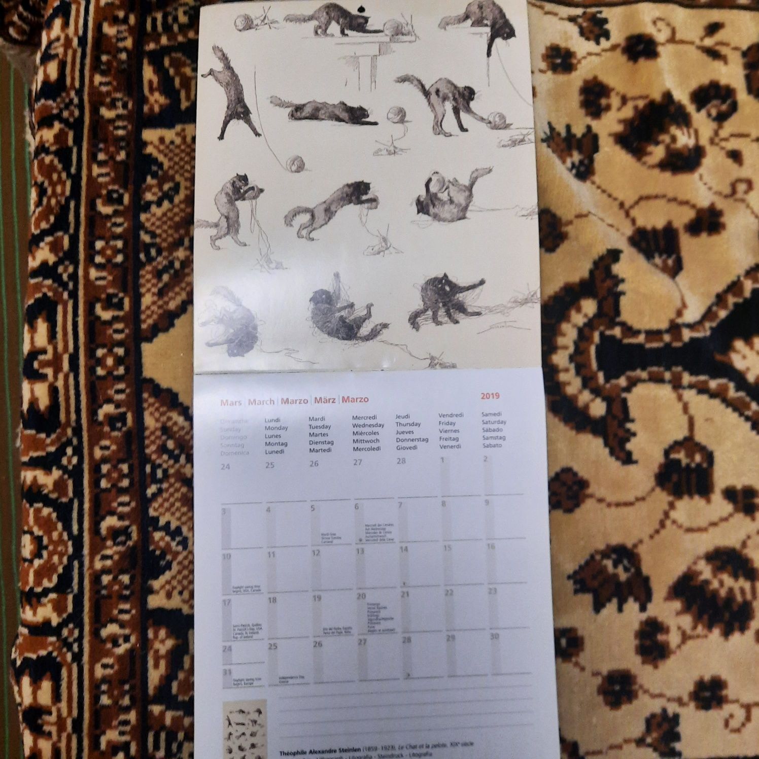 Перекидной Календарь 2019 год
Стейнлен и его кошки
Steinlen 2019