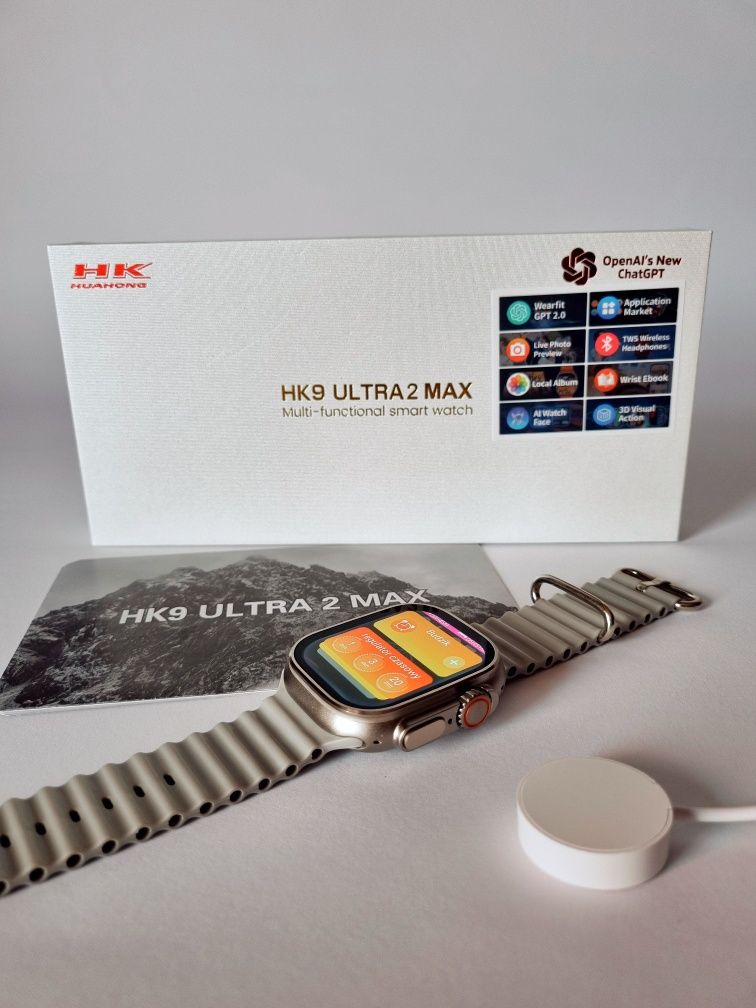 Smartwatch HK9 Ultra 2 Max menu PL