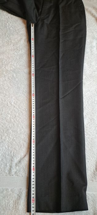 Spodnie męskie szare Luigi Vesari Wólczanka Nowe 182/82 w kant