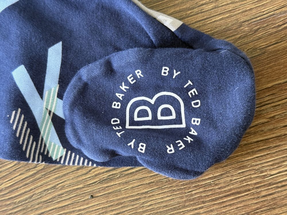Śpioszki pajacyki zestaw 56/62 niebieski ted baker bawełniane na zamek