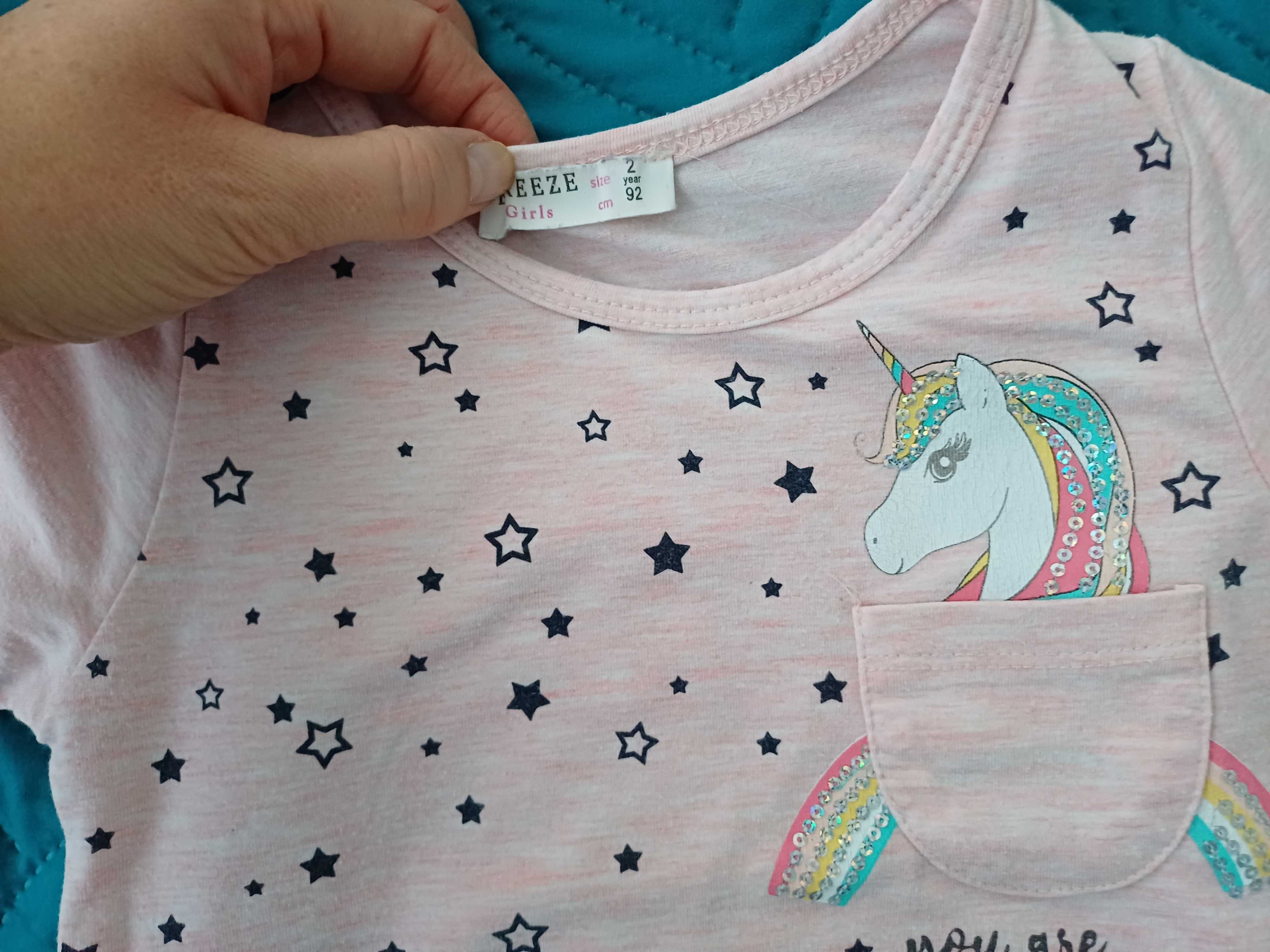 Bluzki z długim rękawem dla dziewczynki Breeze r. 92