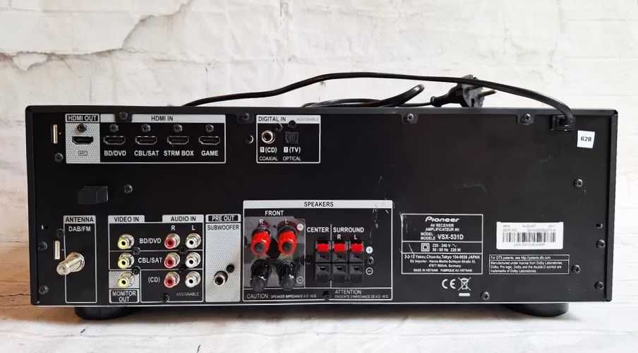 Amplituner Pioneer VSX-531 Bluetooth   wzmacniacz ARC HDR 4K
