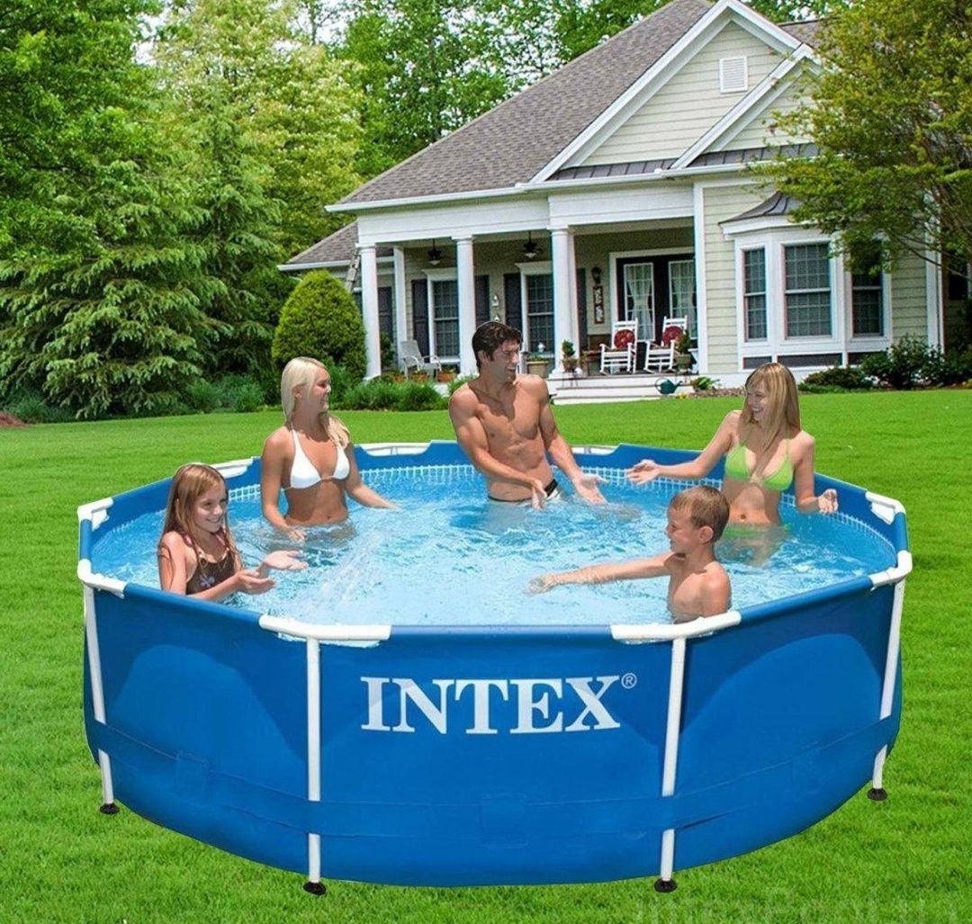 Басейн каркасний Intex 305х76 см круглий серія: Prism Frame Інтекс